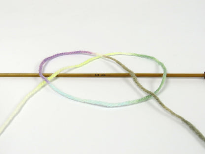 Wool Varicolor Light Green Shades, Lilac, White, Beige fnt2-81996