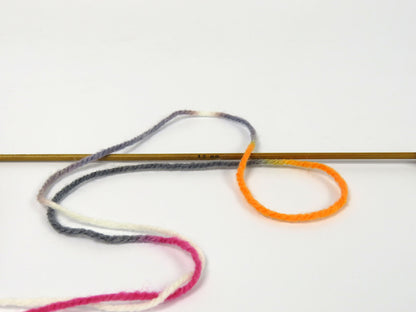 Wool Varicolor Light Grey, White, Orange fnt2-82000