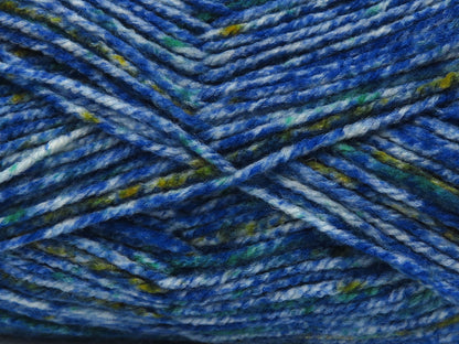 Wool Varicolor Light Blue Shades, Green Shades fnt2-82006