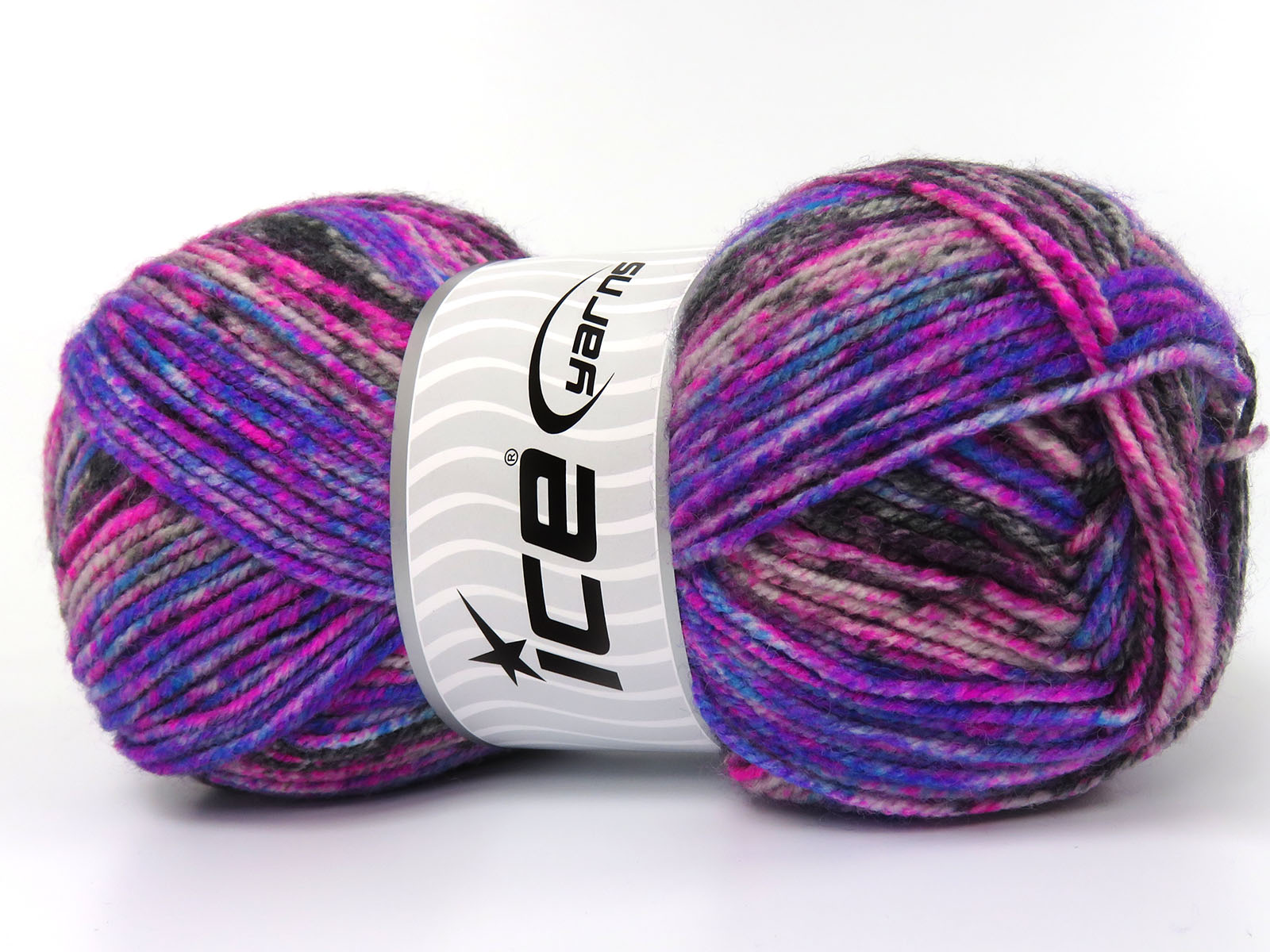 Wool Varicolor Light Purple, Pink, Grey Shades, Black fnt2-82009