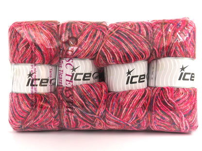 Wool Varicolor Light Pink Shades, Copper, Brown Shades, Blue Shades fnt2-82010