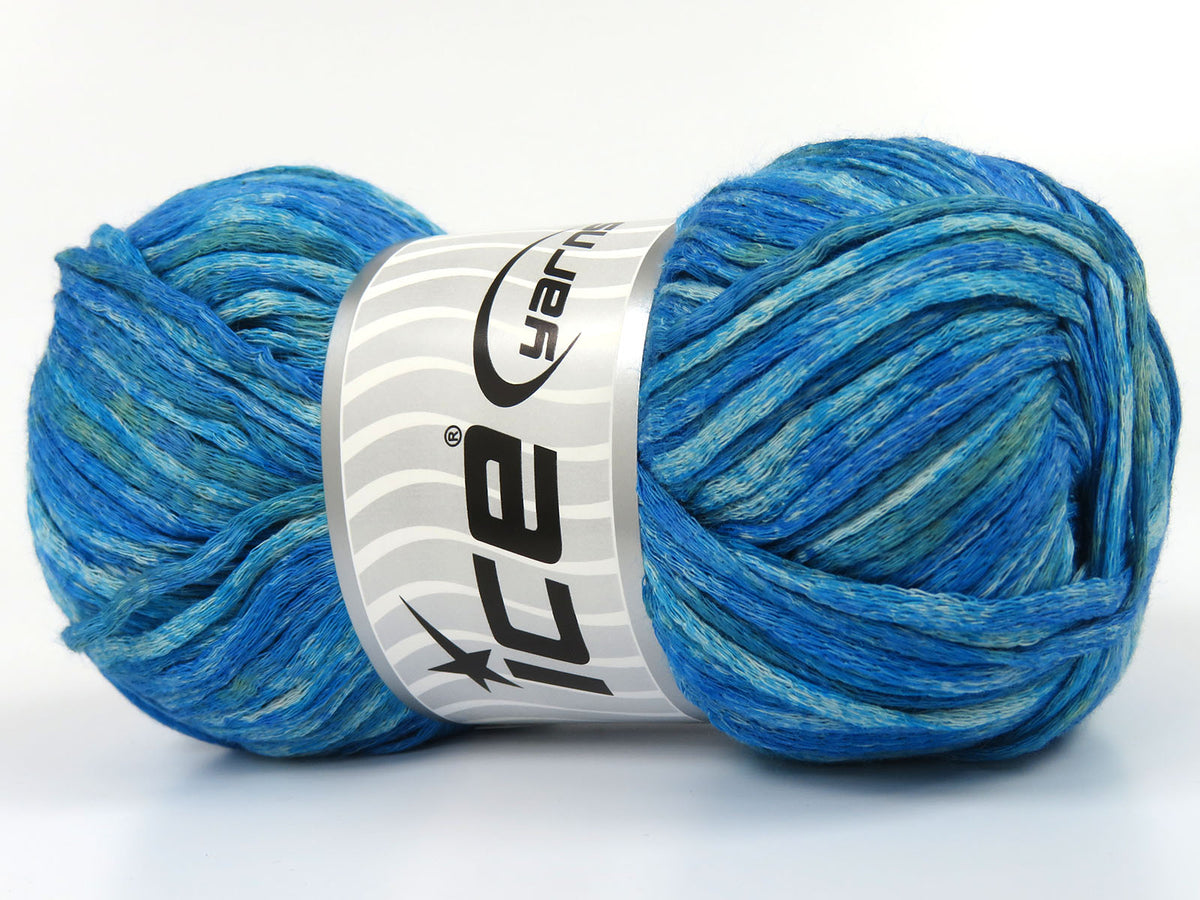 Cotton Splash Turquoise Shades, Green fnt2-82024