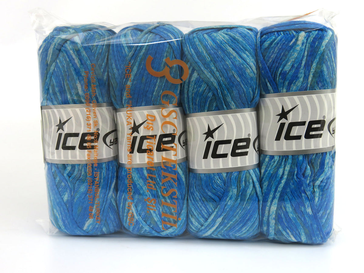 Cotton Splash Turquoise Shades, Green fnt2-82024