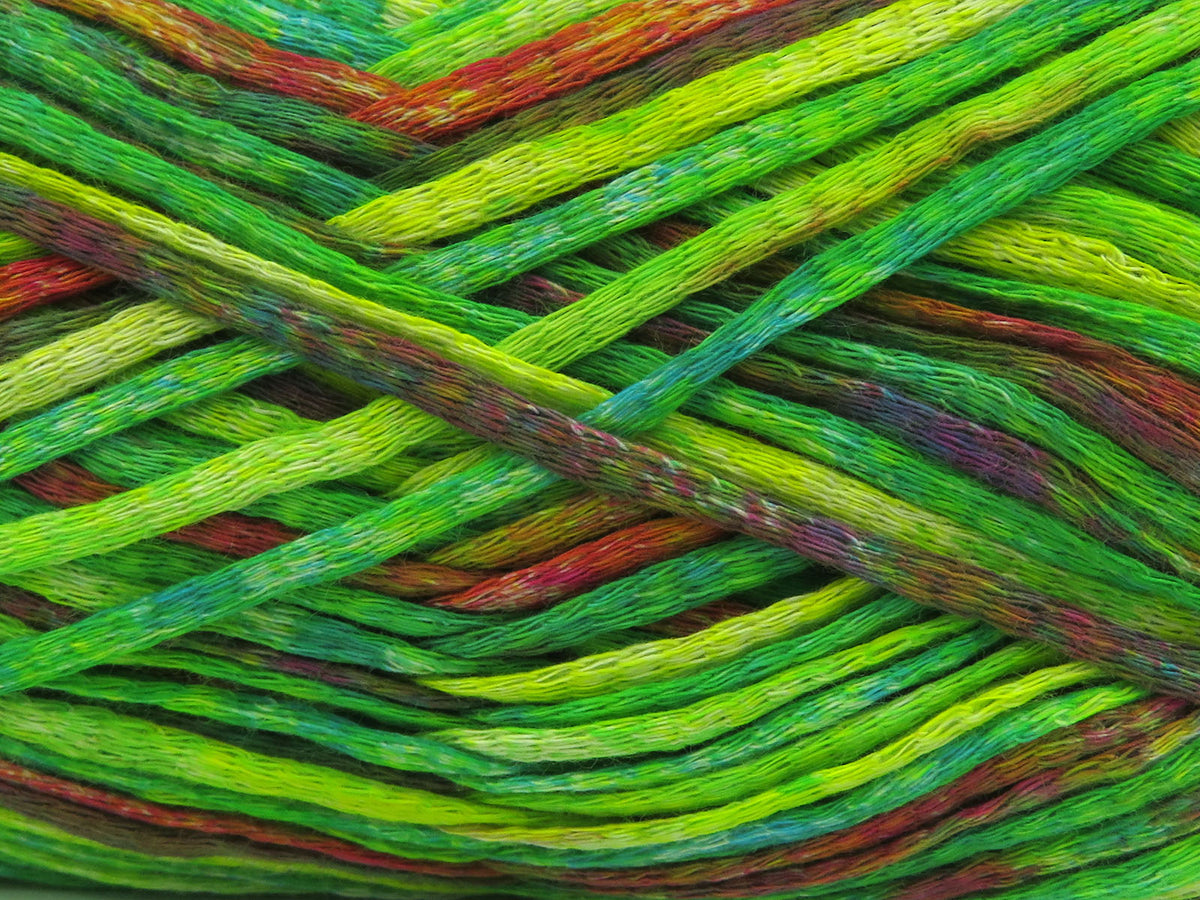Cotton Splash Green Shades, Yellow, Copper fnt2-82032