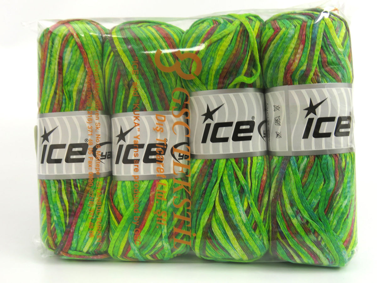 Cotton Splash Green Shades, Yellow, Copper fnt2-82032