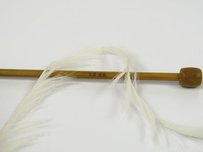 Faux Feather Light Beige Sku:fnt2-82036