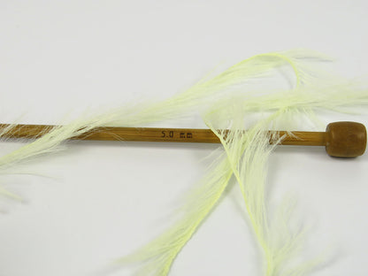 Faux Feather Light Yellow Sku:fnt2-82037