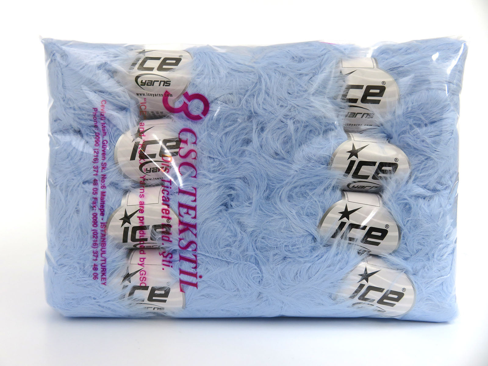Faux Feather Baby Blue Sku:fnt2-82045