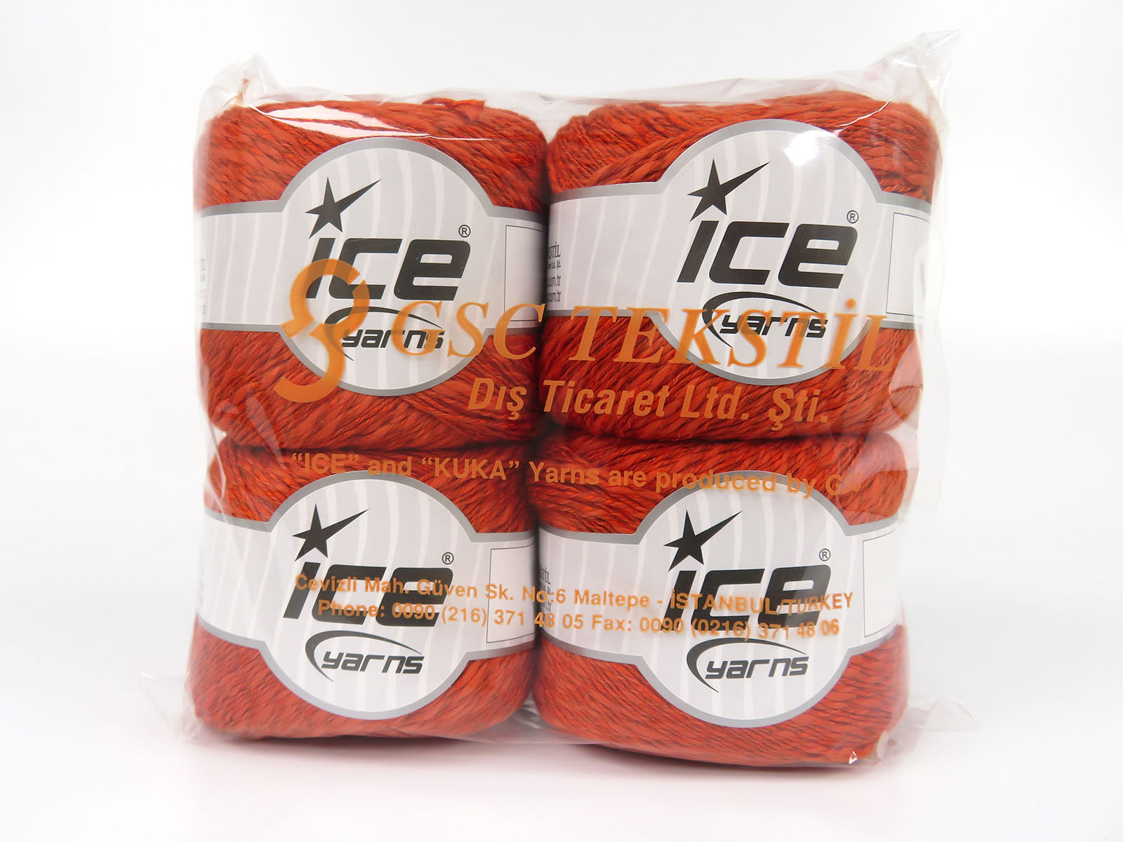 Linen VisCot Orange fnt2-82076