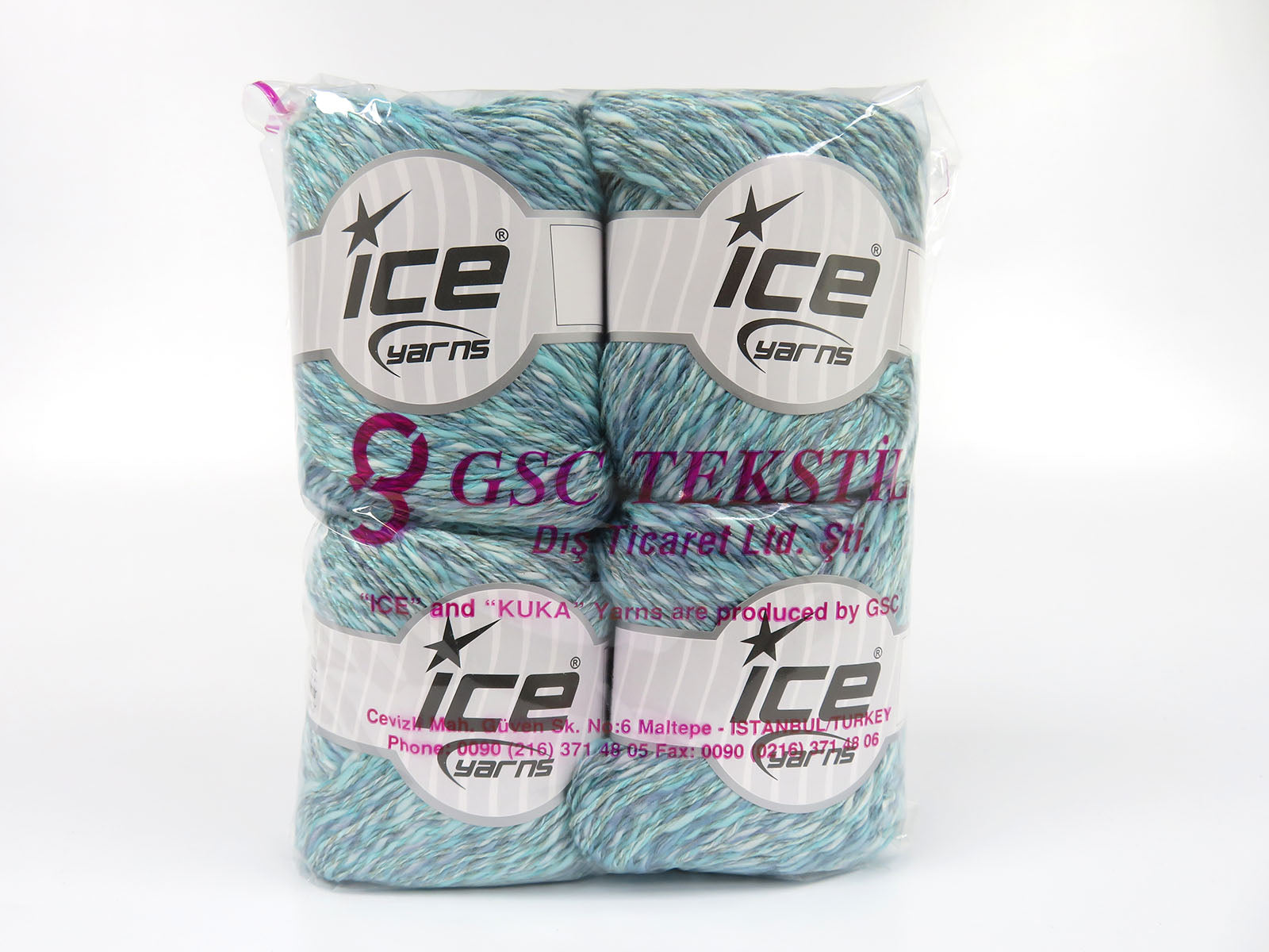 Linen VisCot Turquoise Shades fnt2-82094