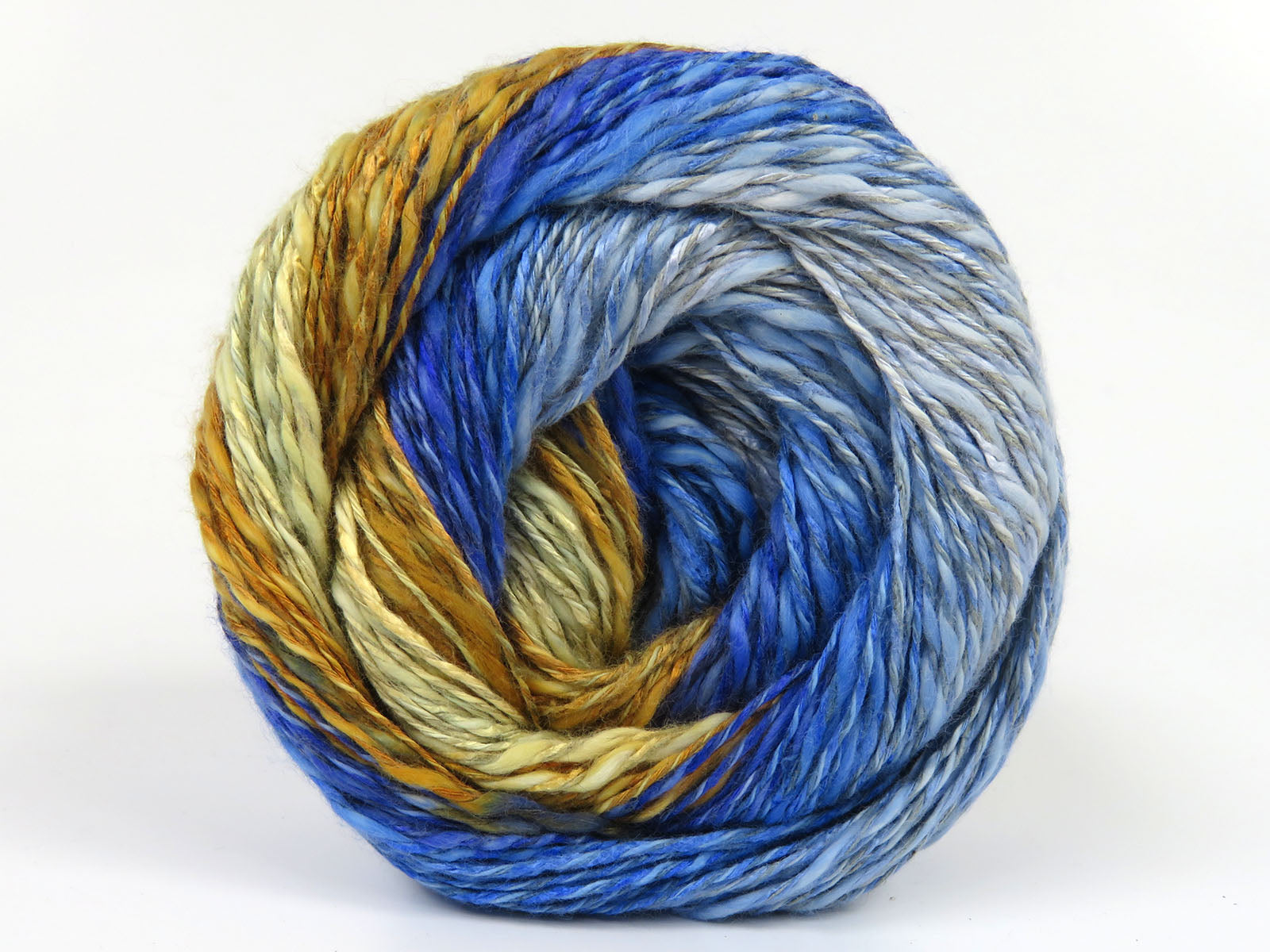 Linen VisCot Blue Shades, Gold Shades fnt2-82099