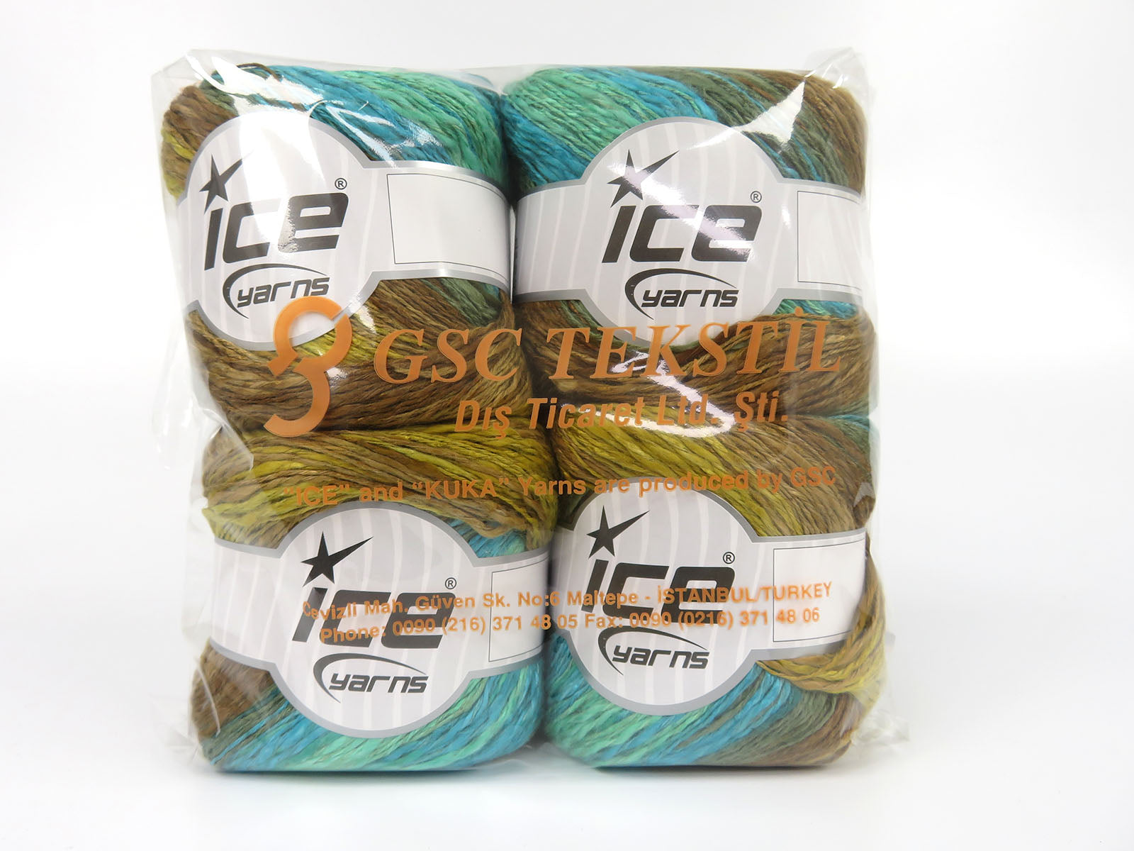 Linen VisCot Green shades, Brown Shades fnt2-82100