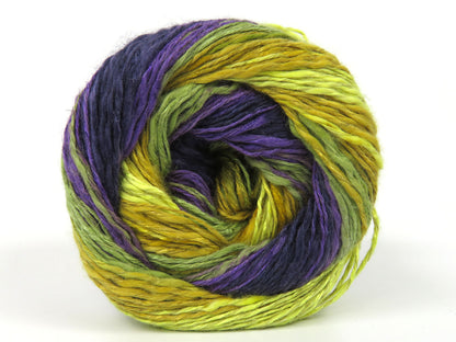 Linen VisCot Purple Shades, Green Shades fnt2-82101