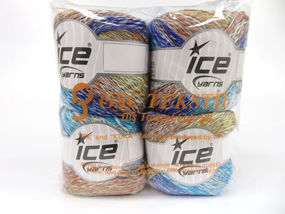 Linen VisCot Turquoise, Purple, Blue, Camel Shades fnt2-82104