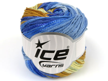 Summertime Color Blue Shades, Gold, Light Green fnt2-82113