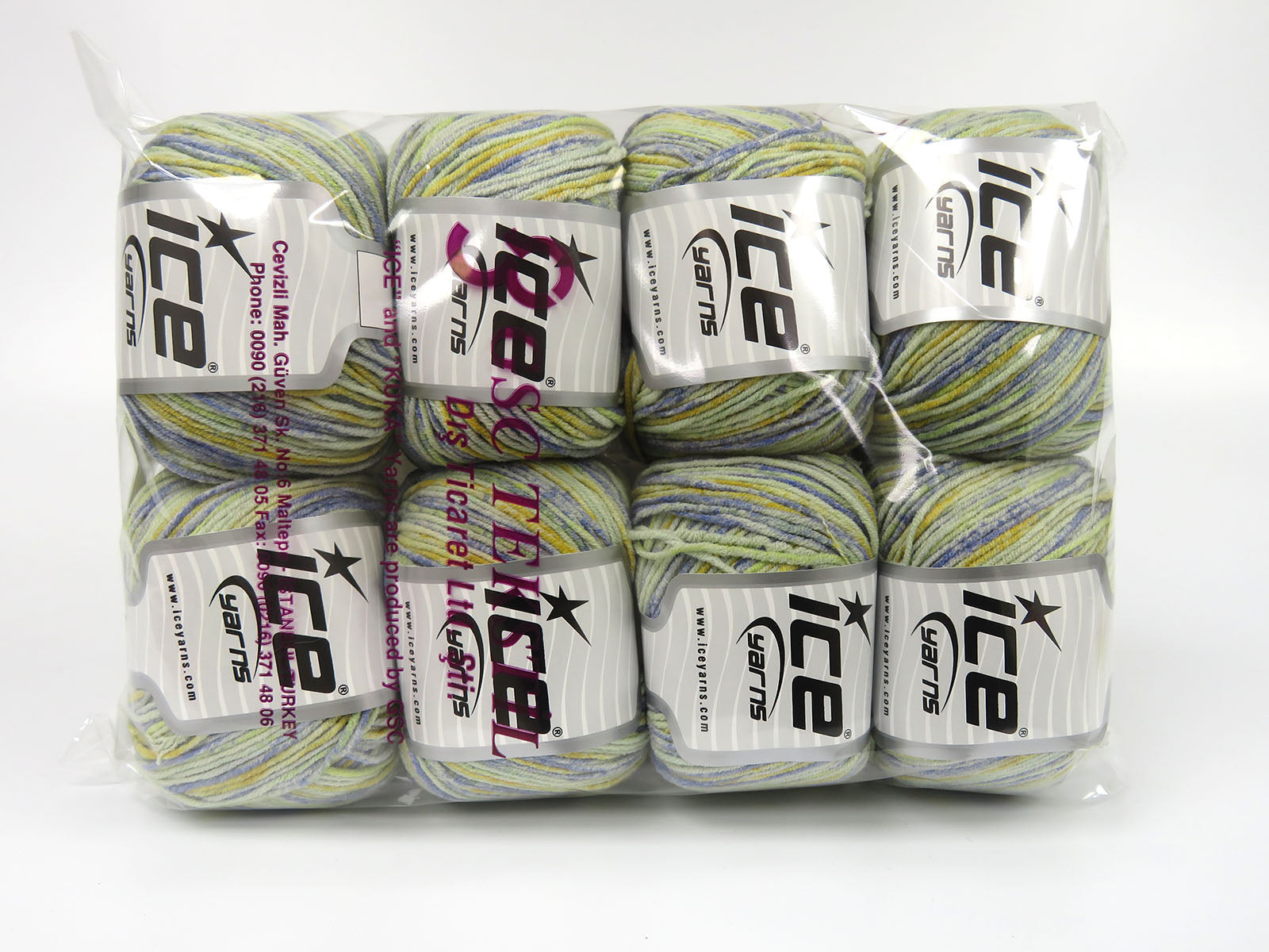 Lorena Splash Green Shades, Blue, Yellow fnt2-82126