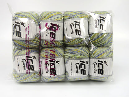 Lorena Splash Green Shades, Blue, Yellow fnt2-82126