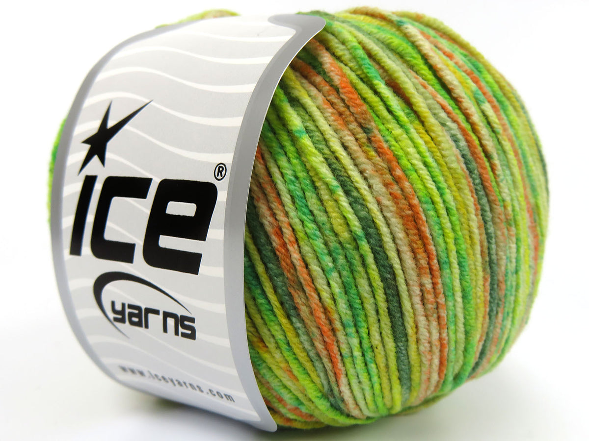Lorena Splash Green Shades, Yellow, Orange fnt2-82135