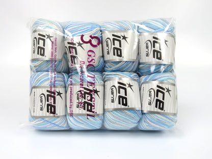 Lorena Pastel Blue, Turquoise, Light Grey, White fnt2-82146