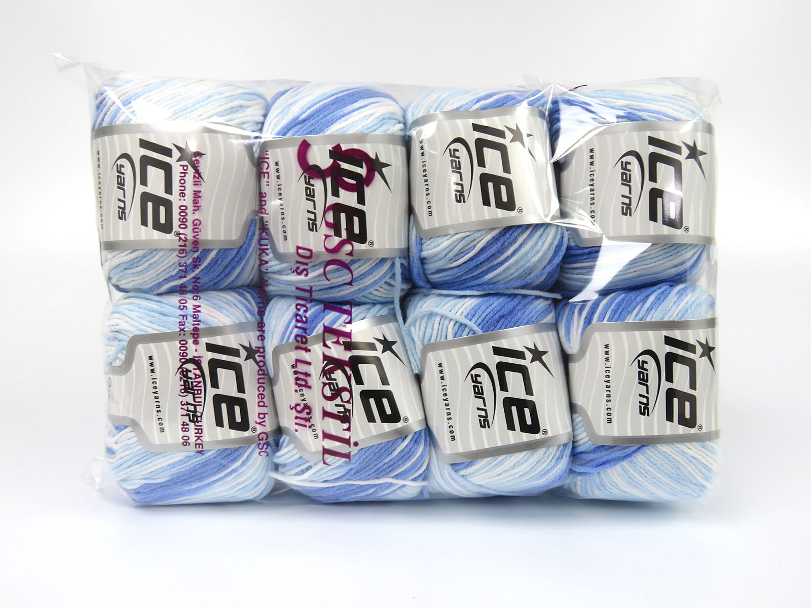 Lorena Pastel Blue Shades, White fnt2-82147