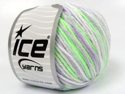 Lorena Pastel Lilac, Light Blue, Neon Green, White fnt2-82152