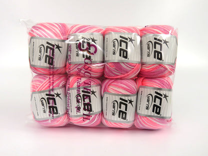 Lorena Pastel Pink Shades, White fnt2-82154