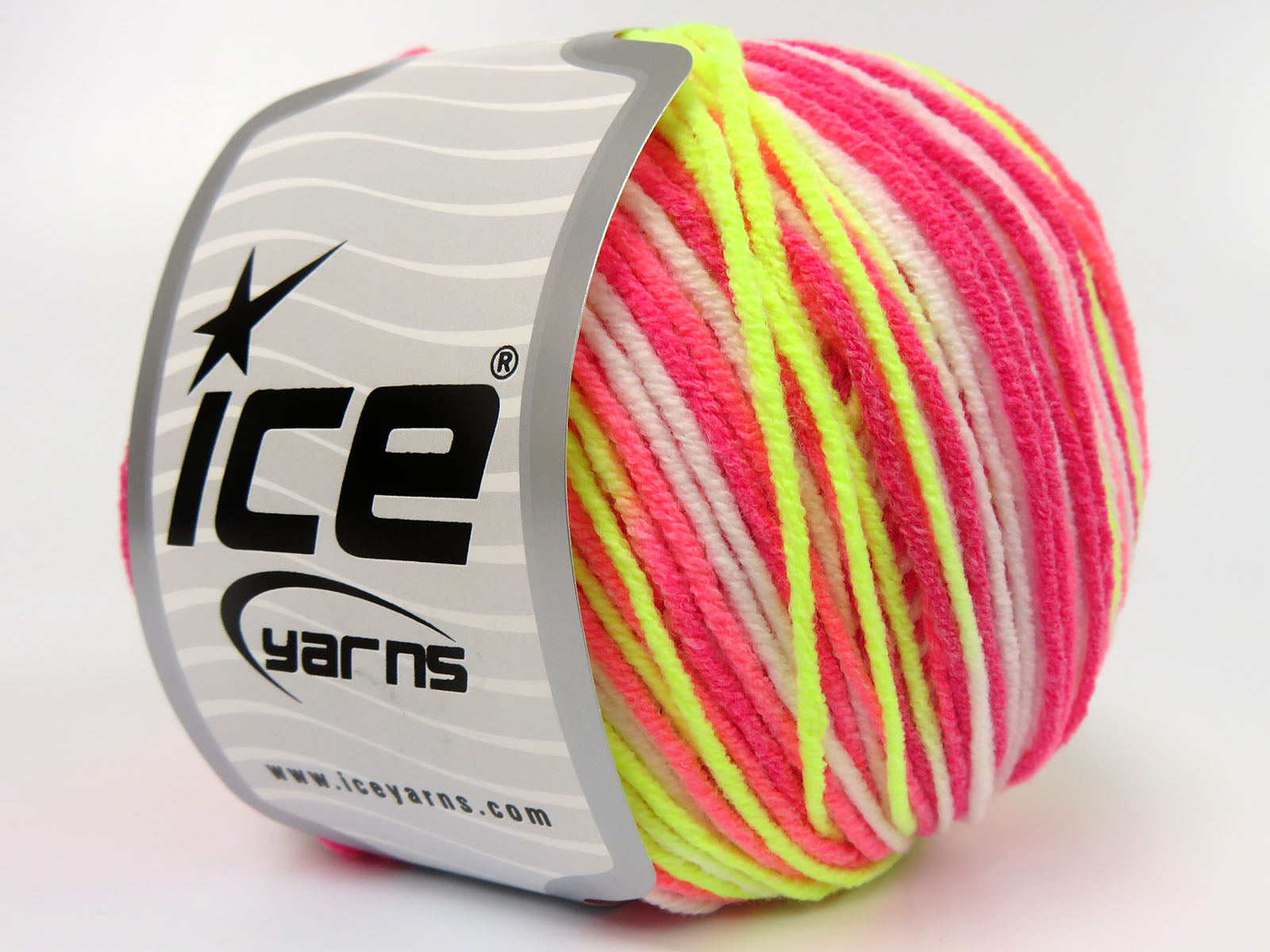 Lorena Pastel Pink Shades, Neon Green, White fnt2-82155