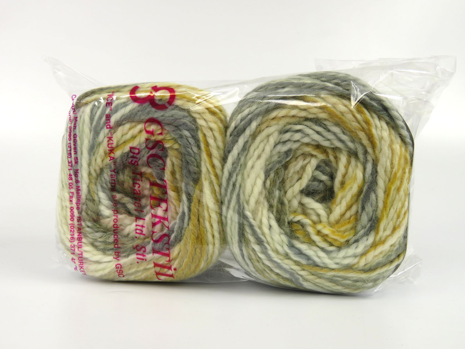 Cakes Alpine Angora Ecru, Grey, Gold, Khaki fnt2-82159