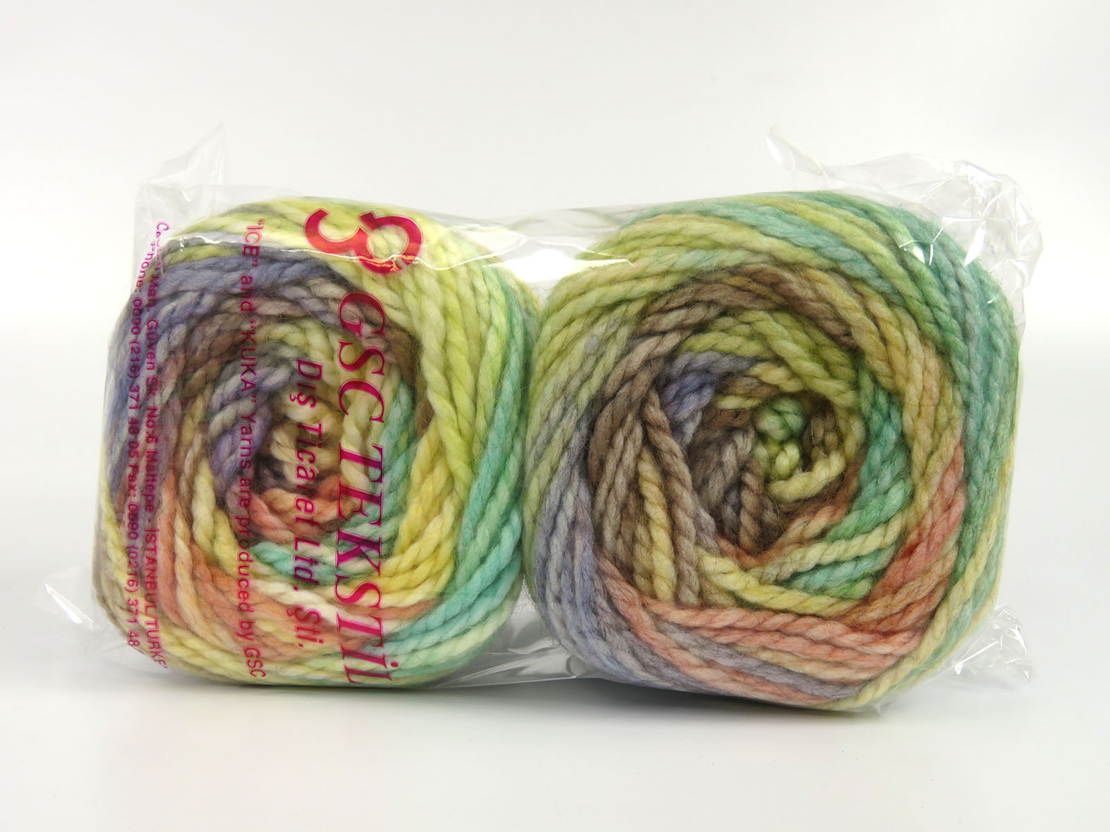 Cakes Alpine Angora Yellow, Green, Salmon, Blue, Purple Shades fnt2-82160