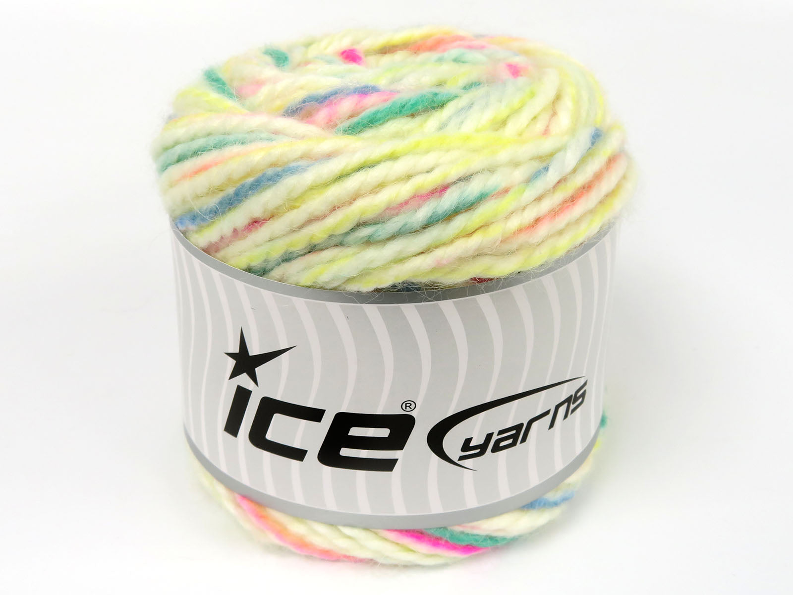 Cakes Alpine Angora Yellow Shades, Green, Salmon, Fuchsia fnt2-82165
