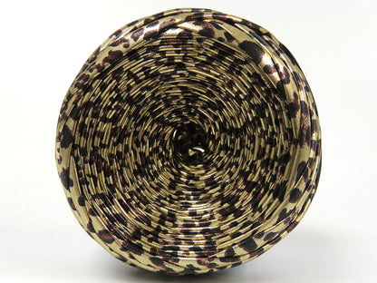 Faux Leather Brown Shades, Gold fnt2-82170