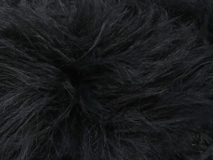 Faux Feather Black Sku:fnt2-82176