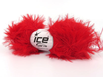 Faux Feather Red Sku:fnt2-82179