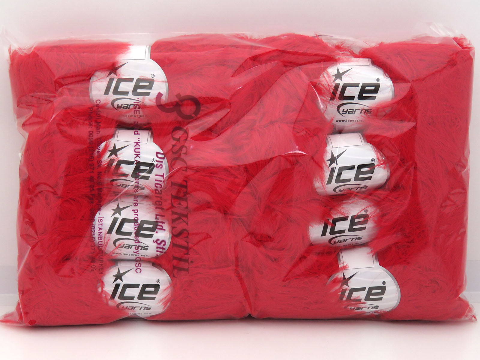 Faux Feather Red Sku:fnt2-82179