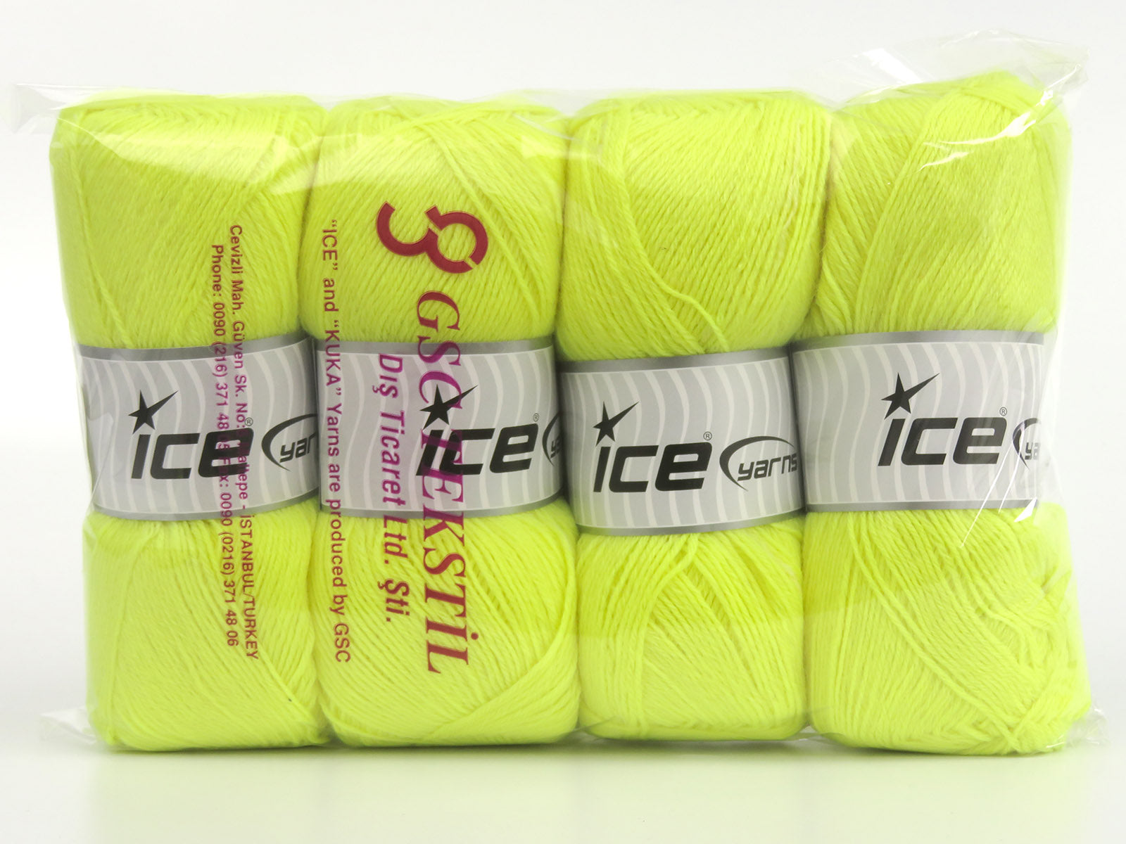 Sock Unicolor Neon Yellow fnt2-82244