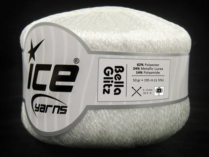 Bella Glitz White, Iridescent fnt2-82388