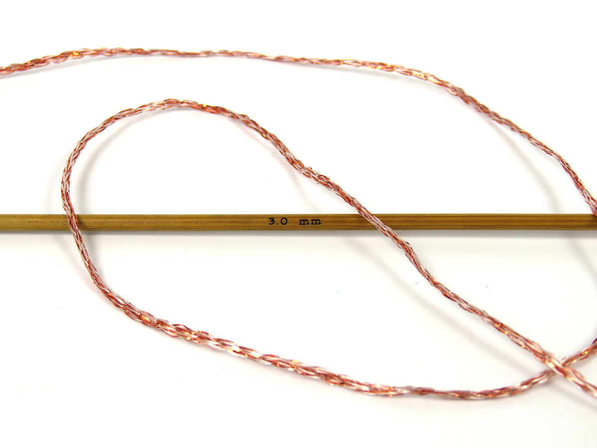 Ice Yarns Bella Glitz – Copper – 62% Polyester, 24% Metallic Lurex, 14% Polyamide