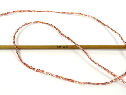 Ice Yarns Bella Glitz – Copper – 62% Polyester, 24% Metallic Lurex, 14% Polyamide