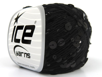 Cotton Paillette Black fnt2-82399