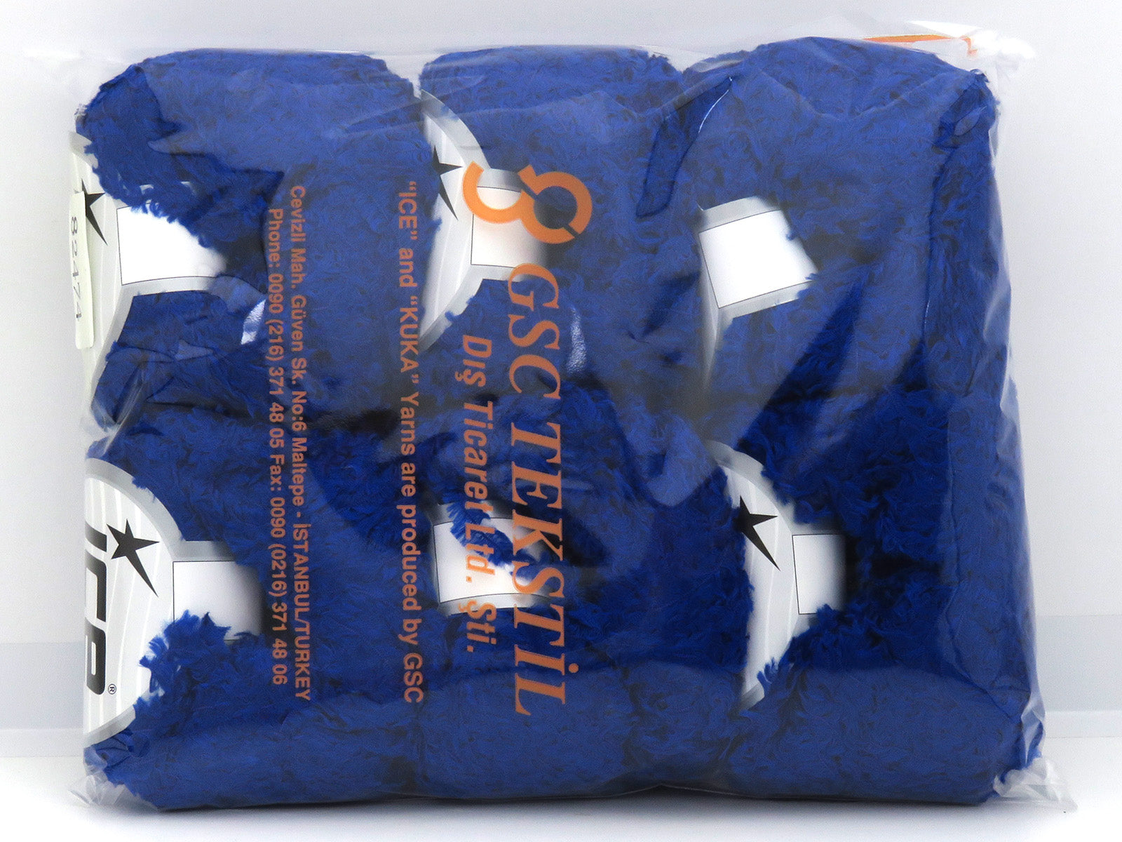 Viscose Fur Saxe Blue Sku:fnt2-82474