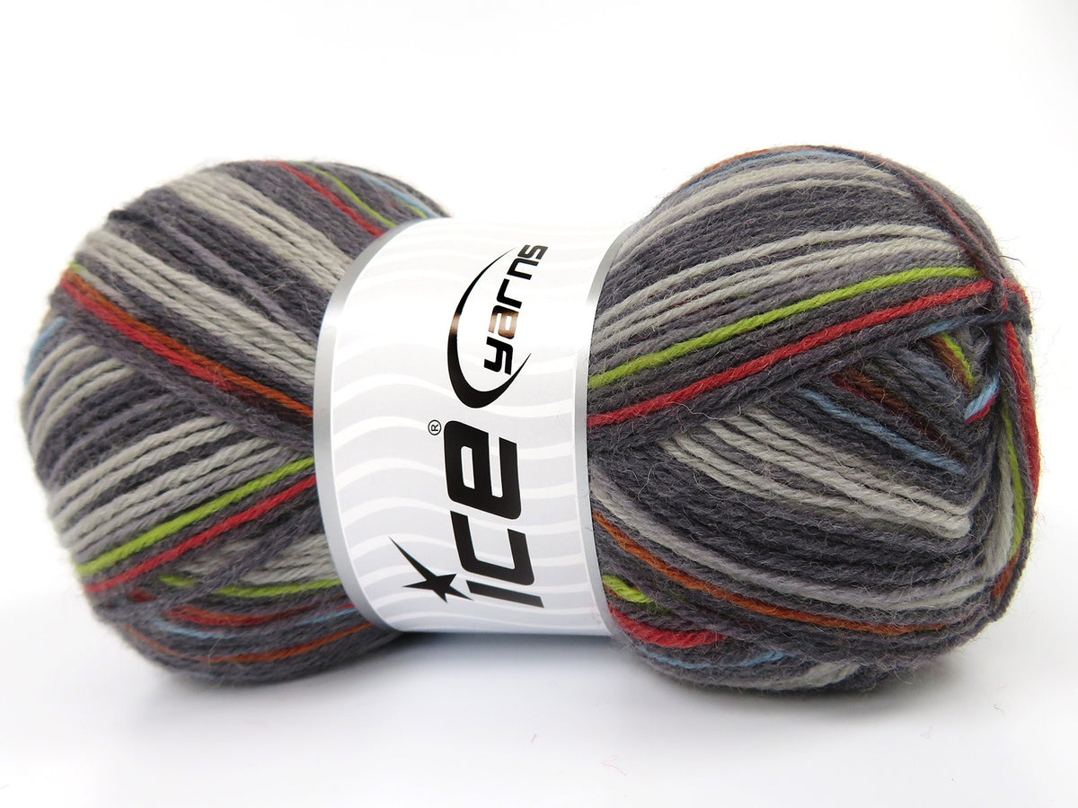 Sock Varicolor Copper, Green, Blue, Grey Shades fnt2-82715