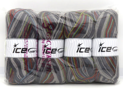 Sock Varicolor Copper, Green, Blue, Grey Shades fnt2-82715