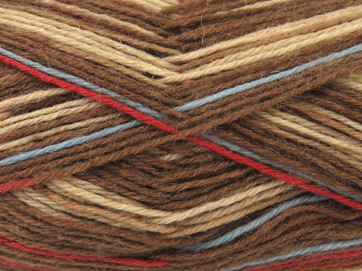 Sock Varicolor Copper, Green, Blue, Brown Shades fnt2-82716