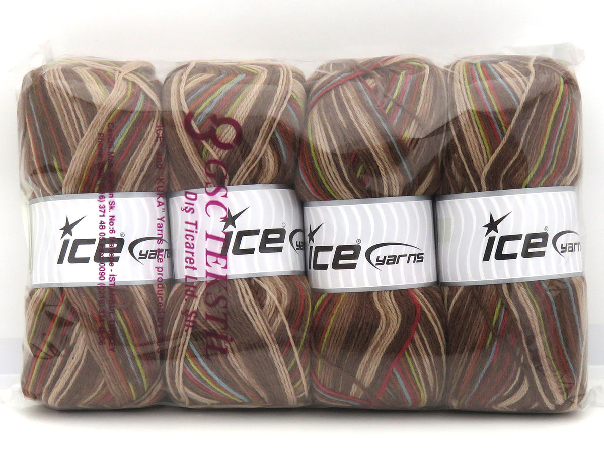 Sock Varicolor Copper, Green, Blue, Brown Shades fnt2-82716