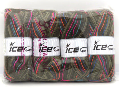 Sock Varicolor Pink, Blue, Turquoise, Orange, Khaki Shades fnt2-82718