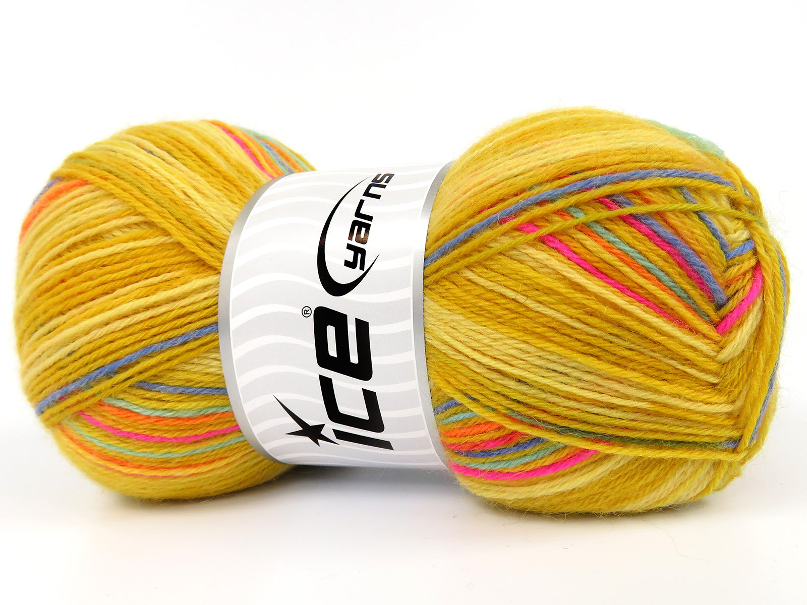 Sock Varicolor Pink, Blue, Turquoise, Orange, Gold Shades fnt2-82719