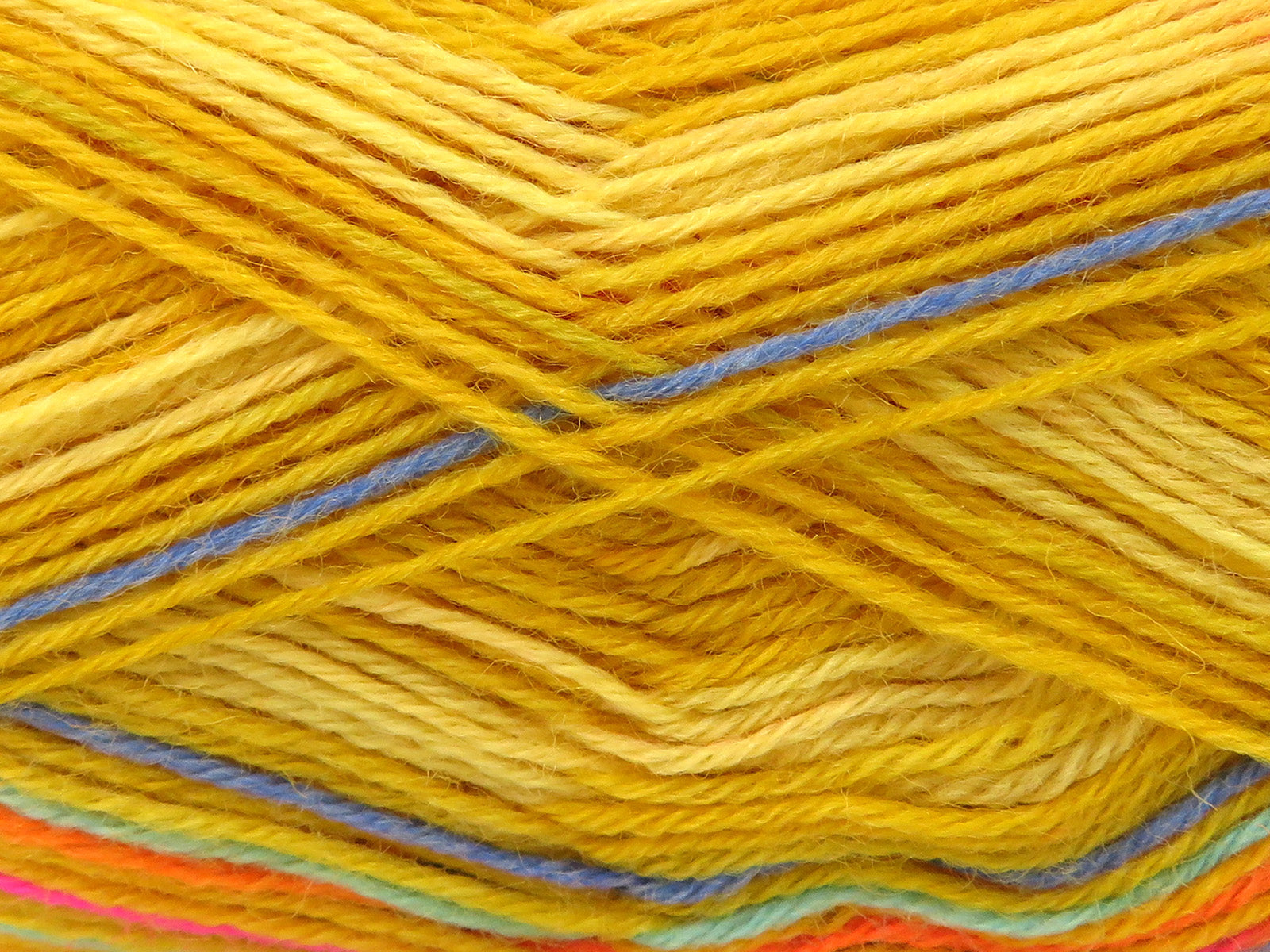 Sock Varicolor Pink, Blue, Turquoise, Orange, Gold Shades fnt2-82719