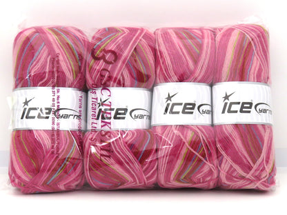 Sock Varicolor Copper, Green, Blue, Purple, Orchid, Pink fnt2-82720