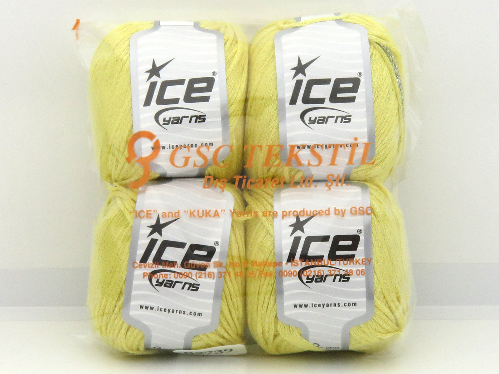 Viscose Glitz Yellow fnt2-82739