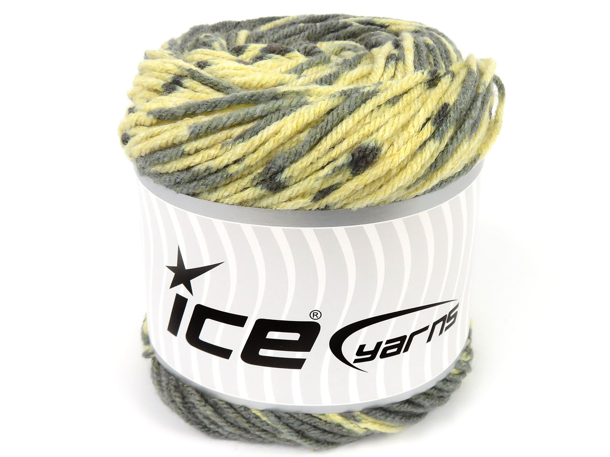 Ice Yarns Kuchen Wolldesign – Grautöne, Creme – 20 % Wolle, 80 % Acryl